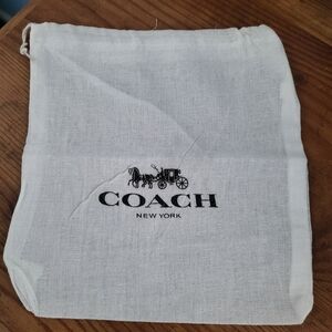Coach 8" x 8" Cotton Protective Draw String Bag